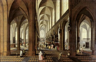 Interior of Antwerp Cathedral by Pieter the Younger Neeffs